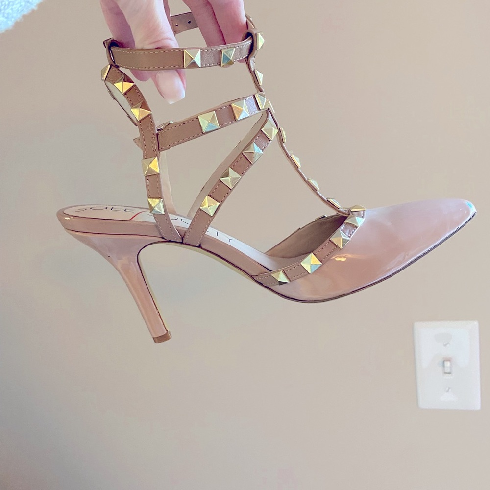 Studded Strappy Heels